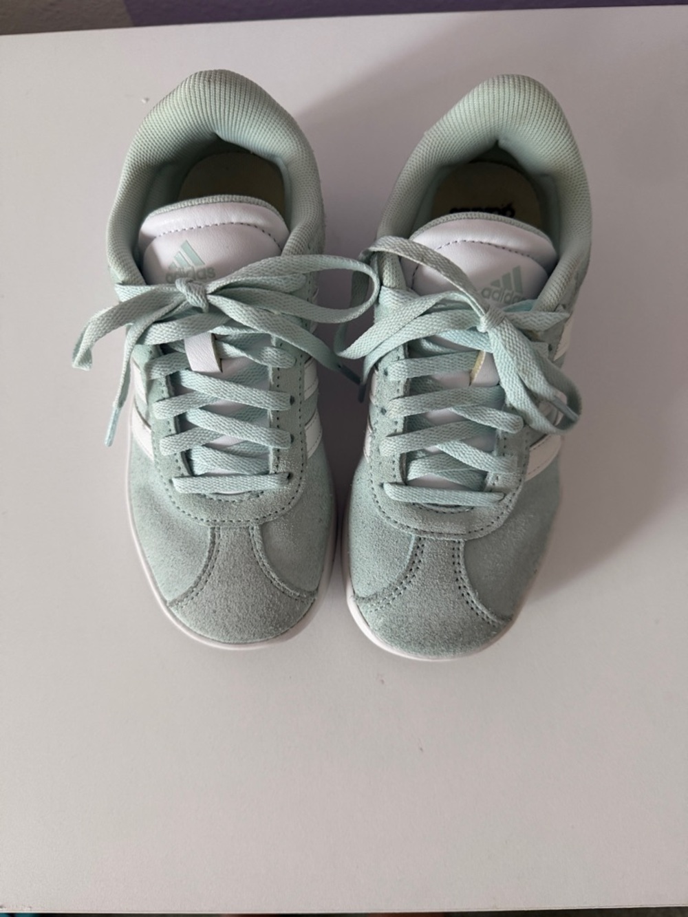 adidas Kids Light Mint Green Low-Top Sneakers